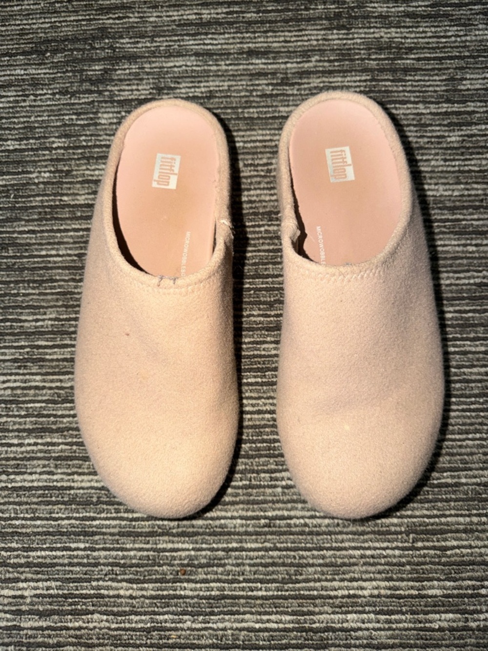 Fitflop Felt Clogs Mules Size 10